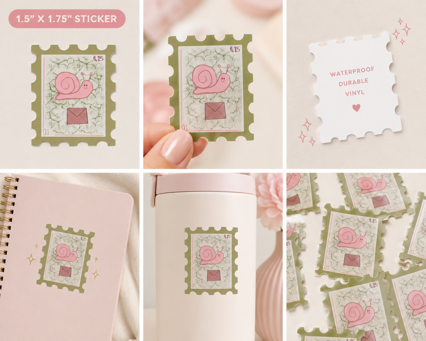 Snail Mail Postage Sticker