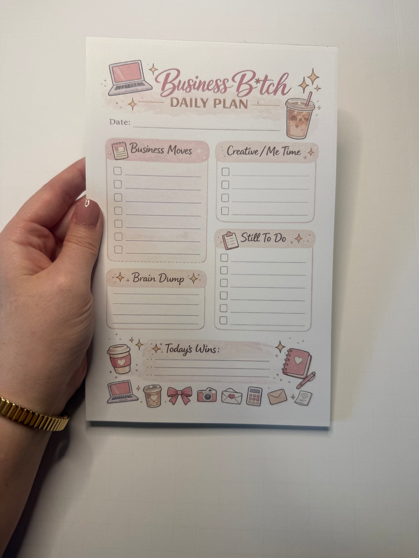 Business B*tch Daily Plan 50 Tear Off Sheets